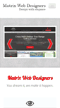 Mobile Screenshot of matrixwebdesigners.com